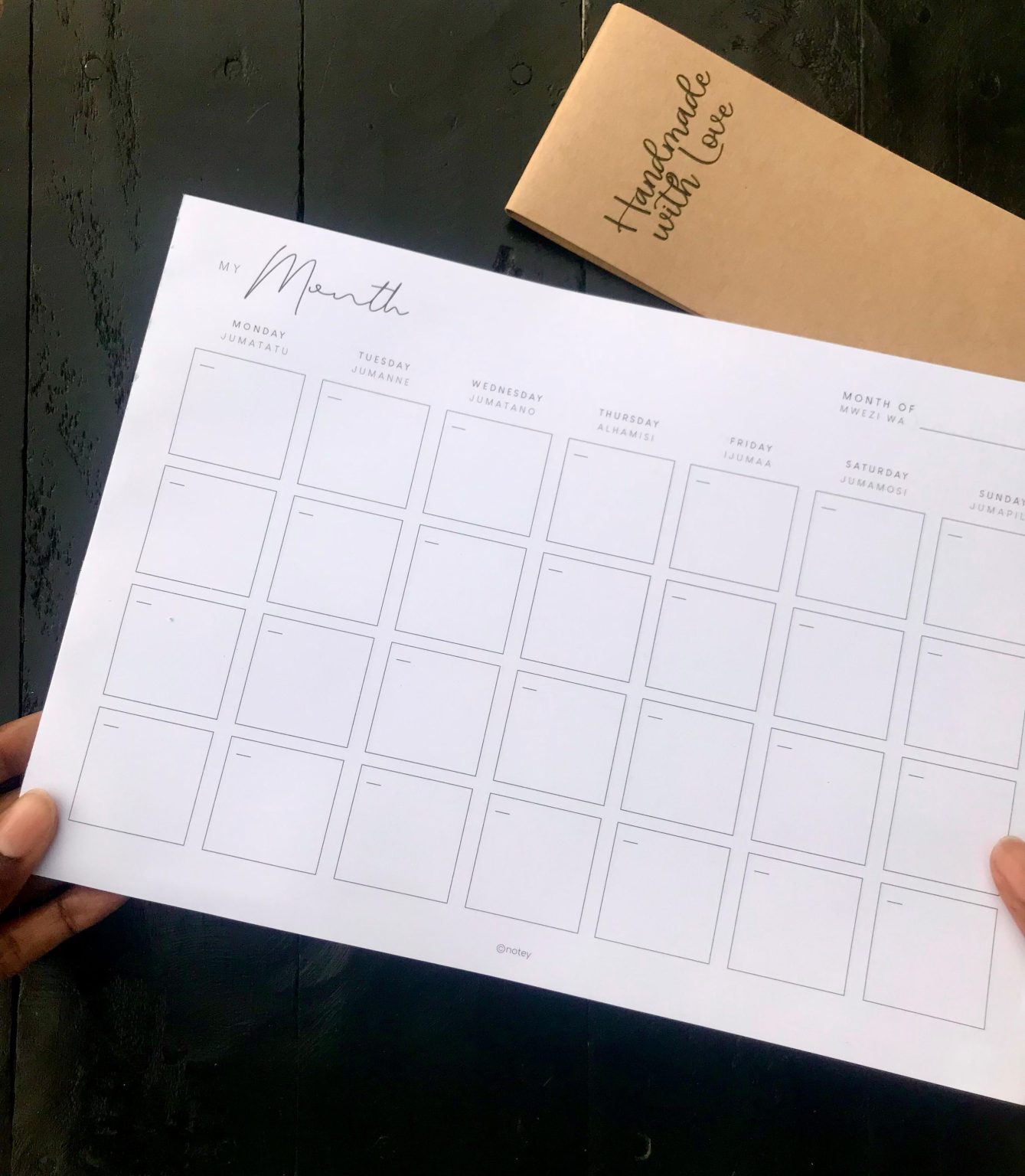 Monthly Leaf Pad