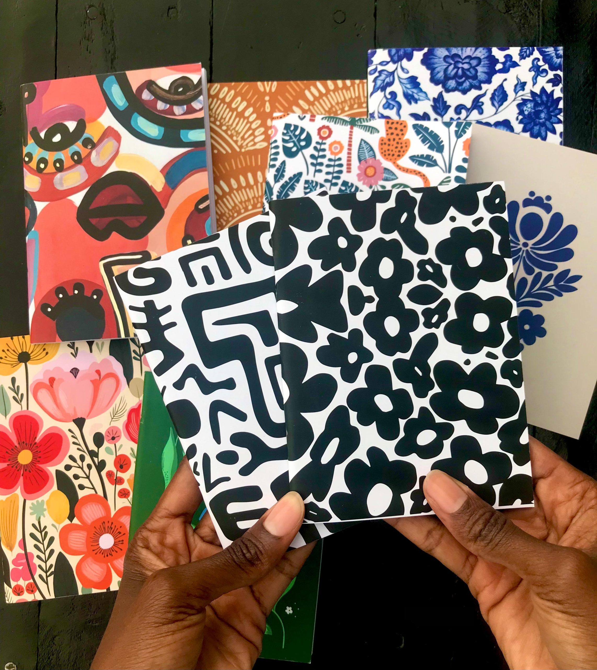 Saddle Stitch pocket prints